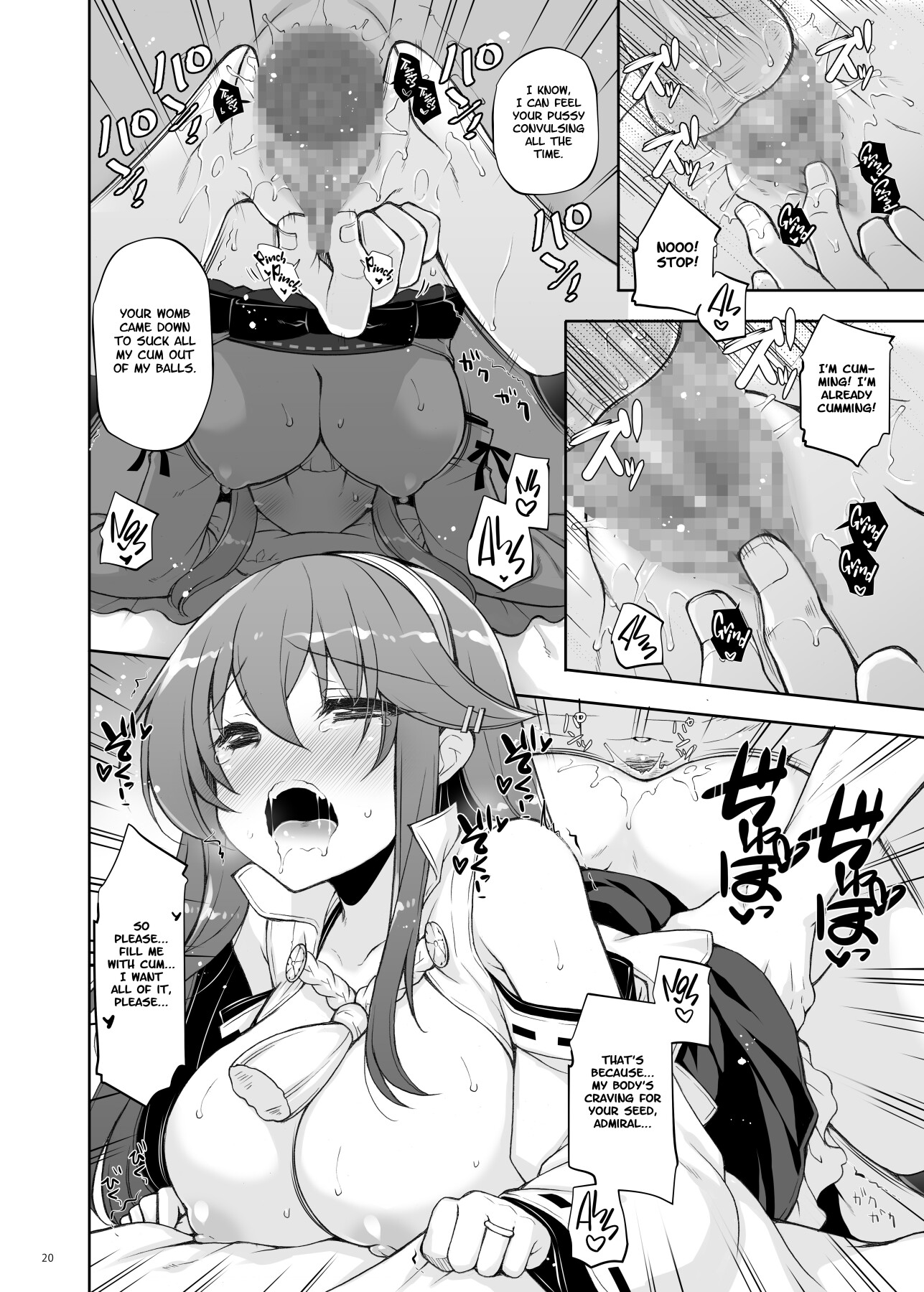 Hentai Manga Comic-I Will Engage in a Knock Up Night Battle with Haruna!!-Read-18